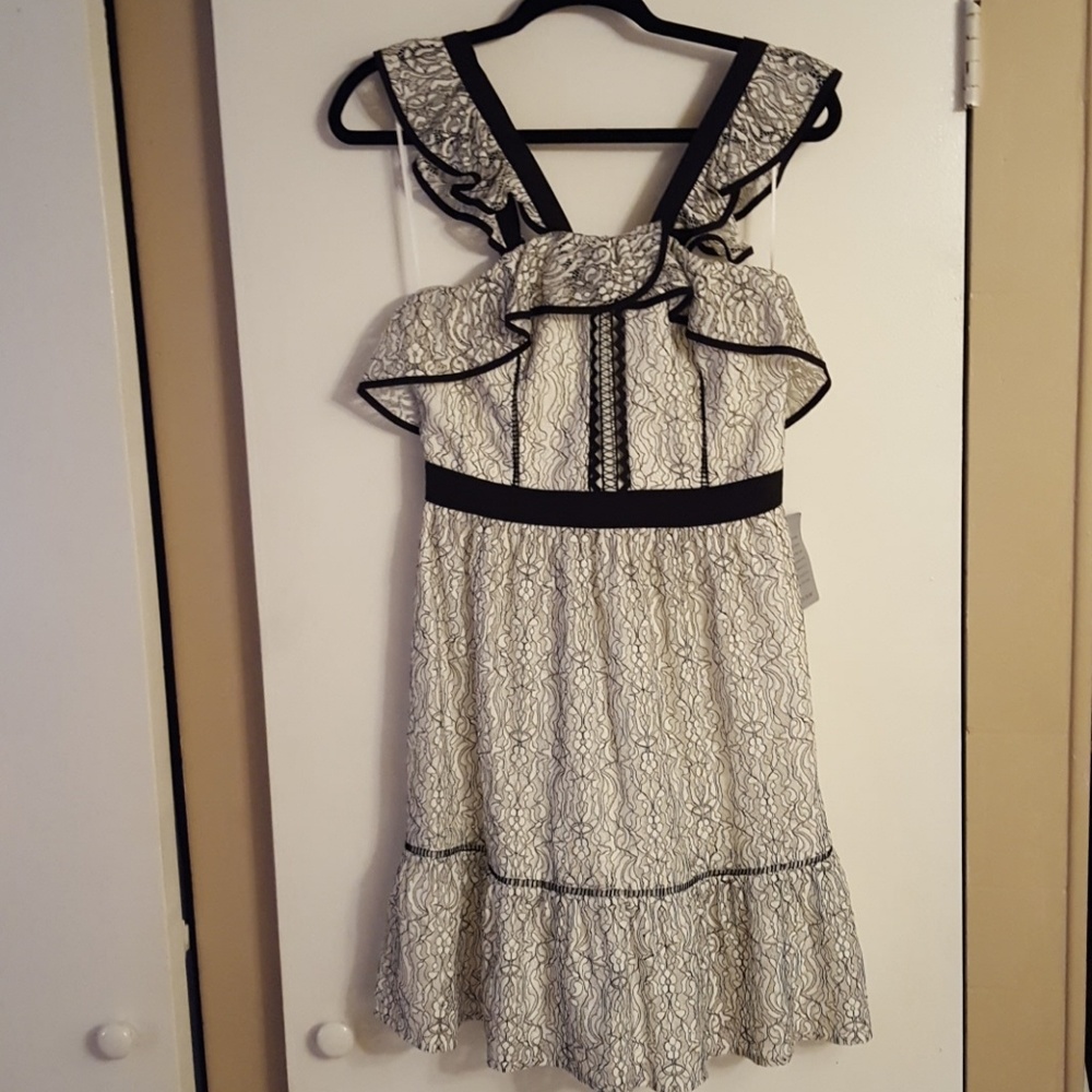 NWT White & Black Lace Dress, Nordstrom